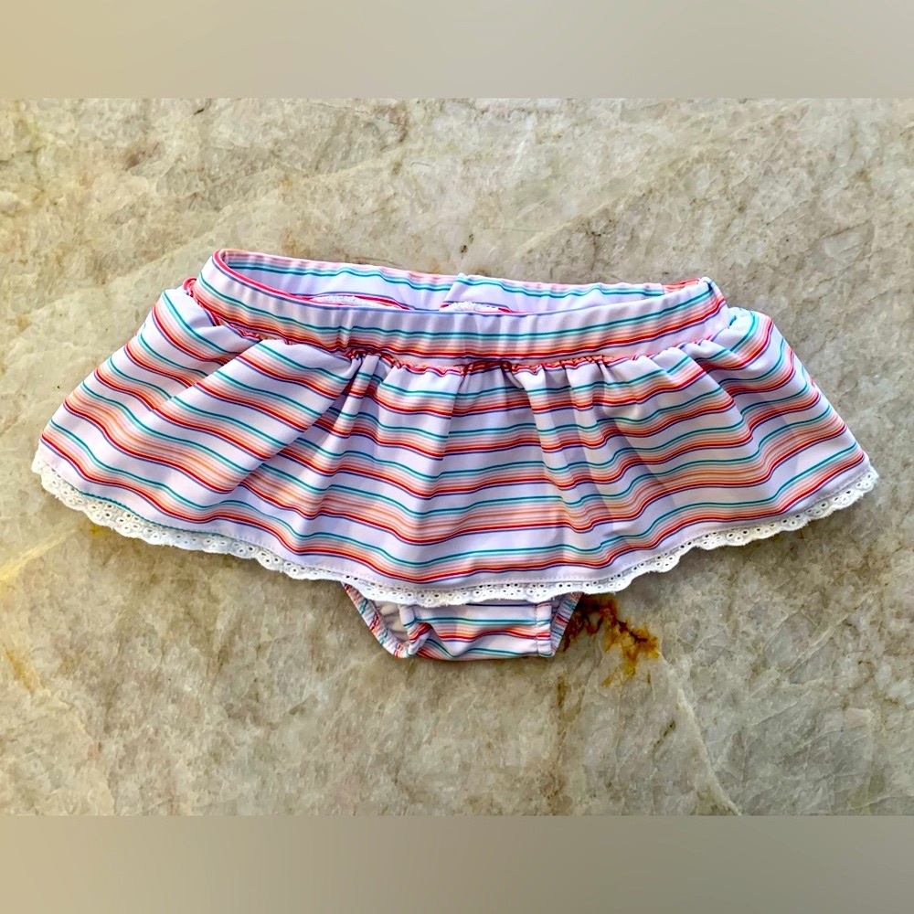 Charming Mary Bikini Bottom 3T Toddler Girl’s Boutique ruffle Swimwear Striped